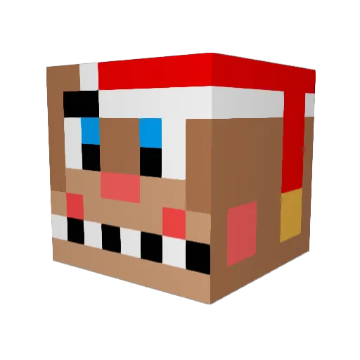 ObsidianMoon27 Minecraft avatar head, 3D render
