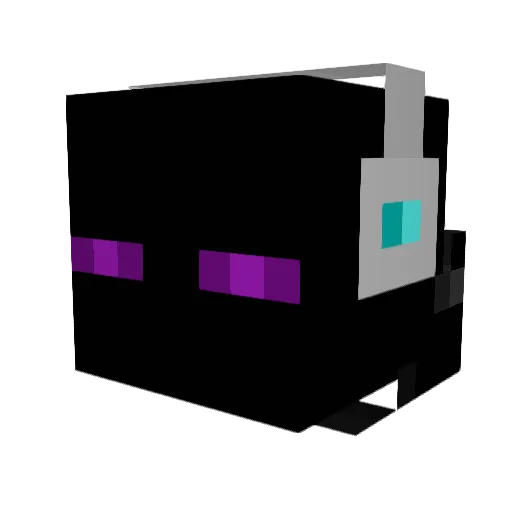 ObsidianRexx Minecraft avatar head, 3D render