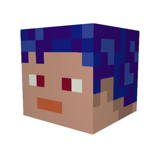 Obsidian_Cyclone Minecraft avatar head, 3D render