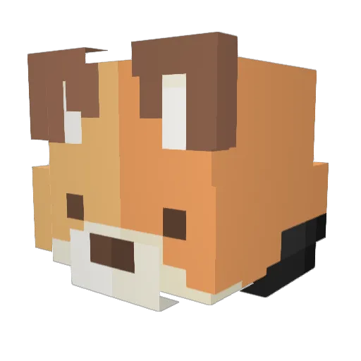 Obsidian_LJ Minecraft avatar head, 3D render