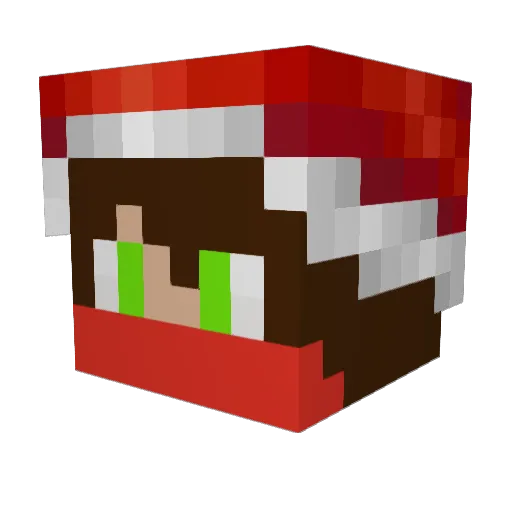 Obsidio21 Minecraft avatar head, 3D render