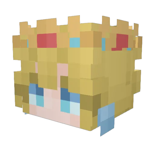 Obsiidiia_ Minecraft avatar head, 3D render