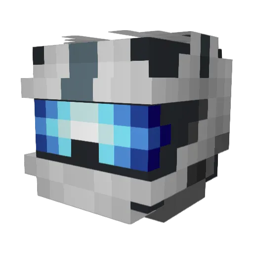 Obsimyon Minecraft avatar head, 3D render