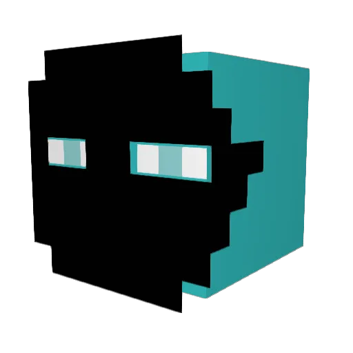 Obsitee Minecraft avatar head, 3D render