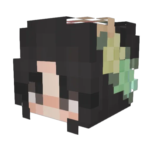 ObsoleteOphelia Minecraft avatar head, 3D render