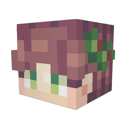 Obsoletep Minecraft avatar head, 3D render