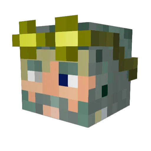 ObstKuchen05 Minecraft avatar head, 3D render
