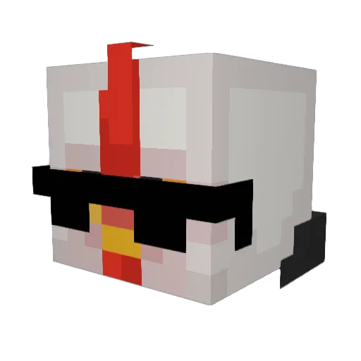 ObtainedColt848 Minecraft avatar head, 3D render