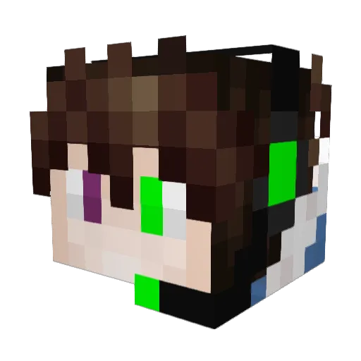 ObtimeMC Minecraft avatar head, 3D render