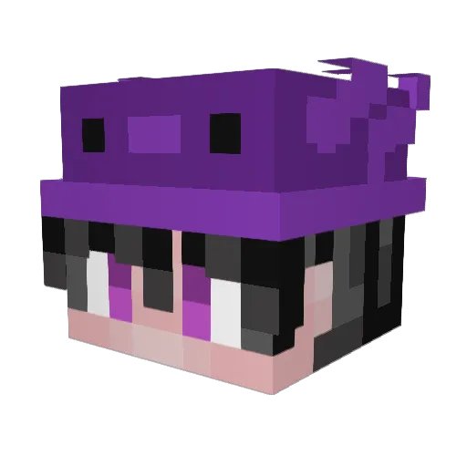 Obustez Minecraft avatar head, 3D render