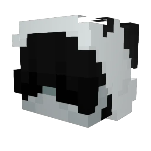 ObvHob Minecraft avatar head, 3D render