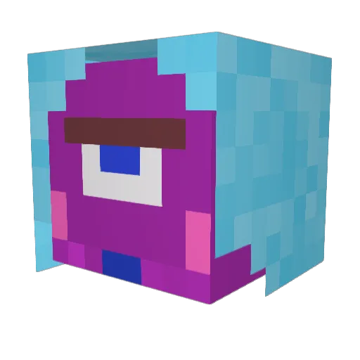 ObviGraze Minecraft avatar head, 3D render