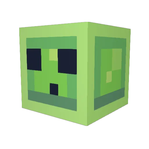 ObviousBait Minecraft avatar head, 3D render