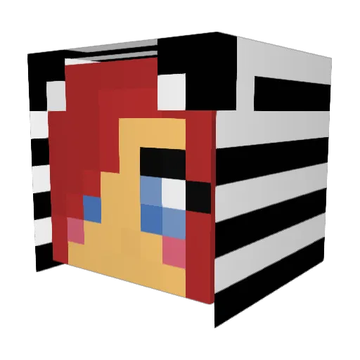 Oc3aneyes Minecraft avatar head, 3D render