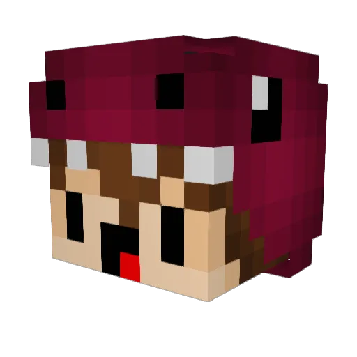 OcReyes07 Minecraft avatar head, 3D render