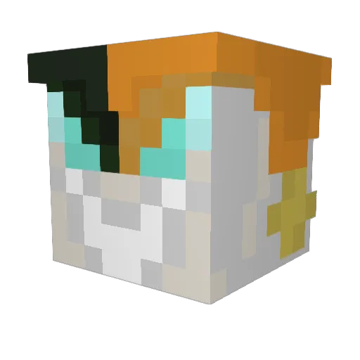 Ocahz Minecraft avatar head, 3D render
