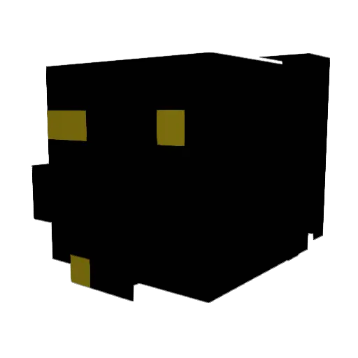 Ocart123 Minecraft avatar head, 3D render