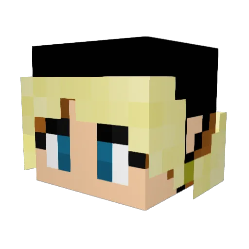 OccasionalBender Minecraft avatar head, 3D render