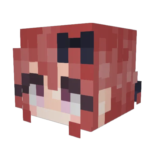 Occidantaire Minecraft avatar head, 3D render