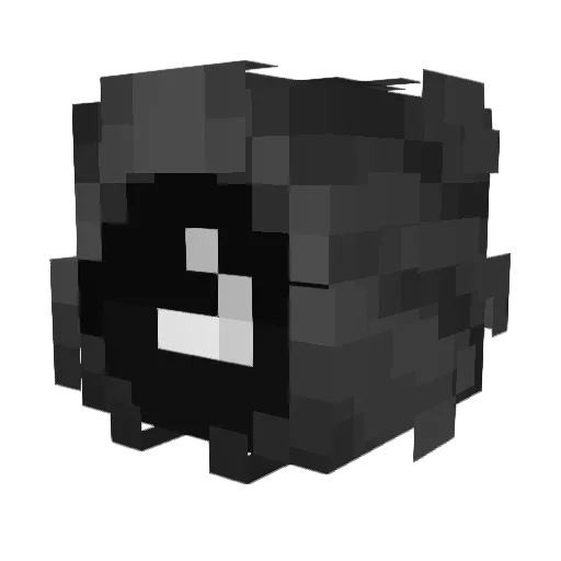 Occtaves Minecraft avatar head, 3D render