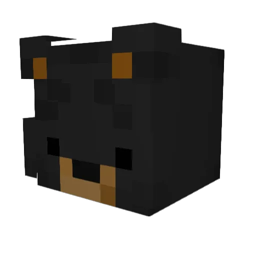 OccultChedder Minecraft avatar head, 3D render