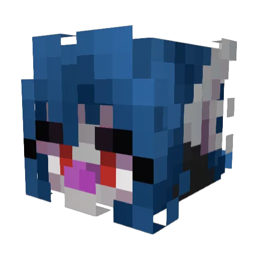 OccultChimera Minecraft avatar head, 3D render