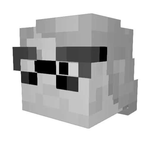 OccupiedBulb236 Minecraft avatar head, 3D render
