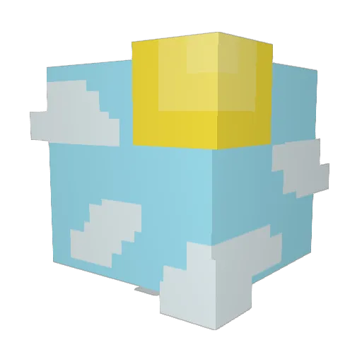Ocean0522 Minecraft avatar head, 3D render
