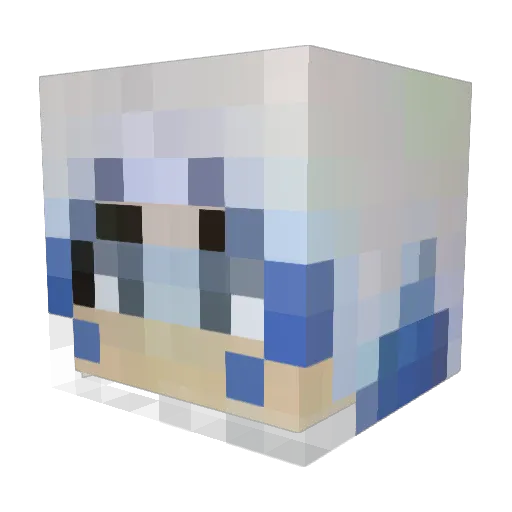 Ocean315 Minecraft avatar head, 3D render