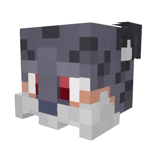 OceanGlass Minecraft avatar head, 3D render