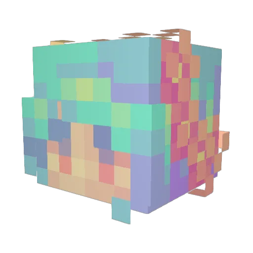 OceanGraves Minecraft avatar head, 3D render