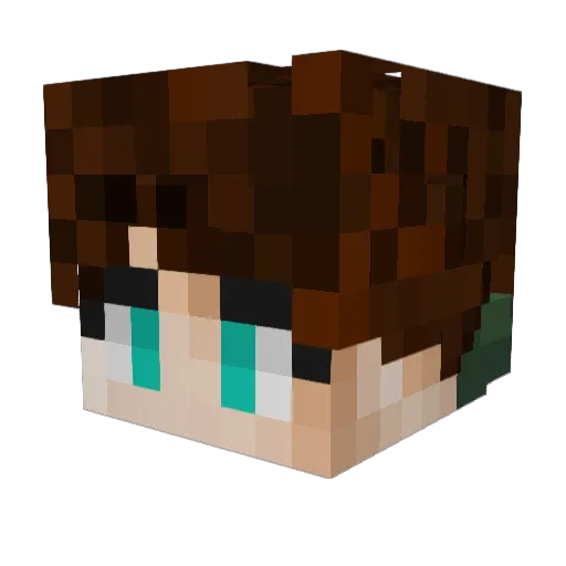 OceanMan67 Minecraft avatar head, 3D render