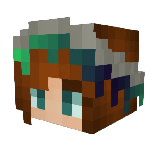 OceanOfStars3 Minecraft avatar head, 3D render