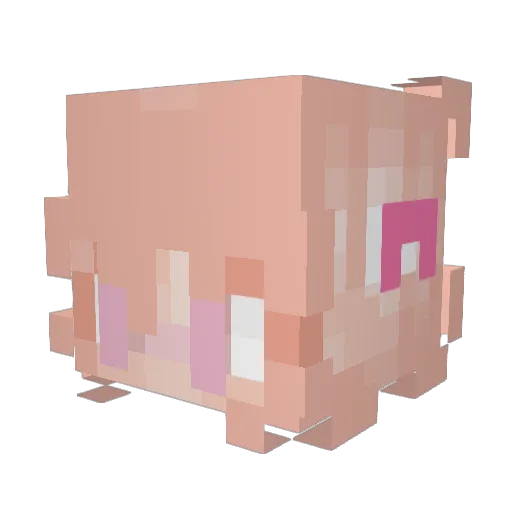 OceanPearl01 Minecraft avatar head, 3D render