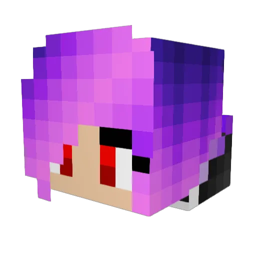 OceanRoyale Minecraft avatar head, 3D render