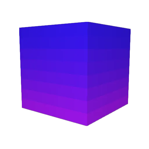OceanSet Minecraft avatar head, 3D render