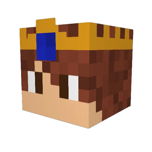 OceanVoyager Minecraft avatar head, 3D render