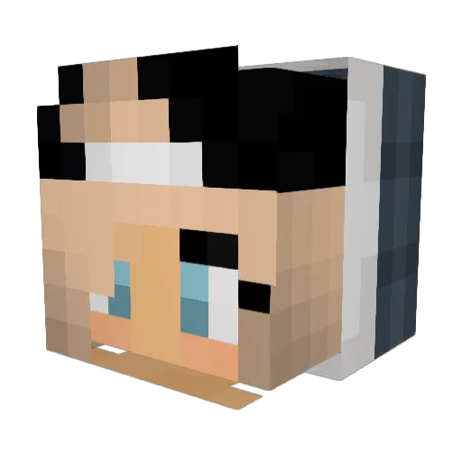 Ocean_Breeze_ Minecraft avatar head, 3D render