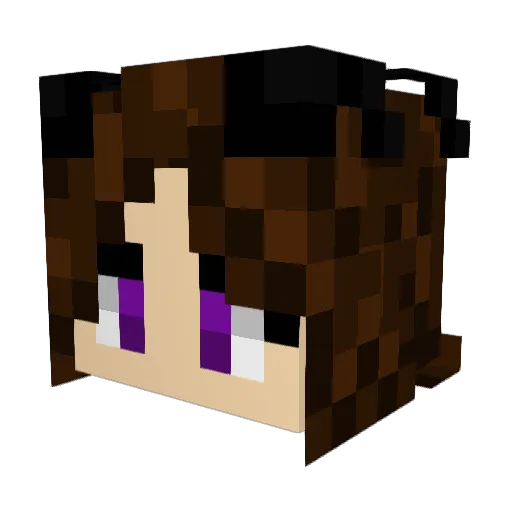 Ocean_Feather Minecraft avatar head, 3D render