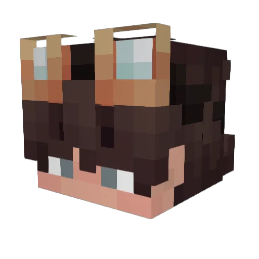 Ocean_Motion Minecraft avatar head, 3D render