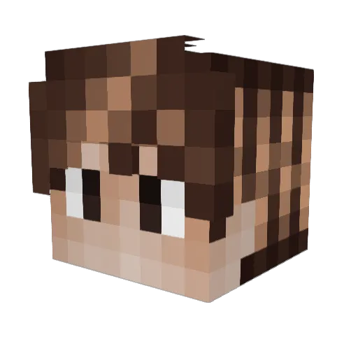 Ocean_V Minecraft avatar head, 3D render