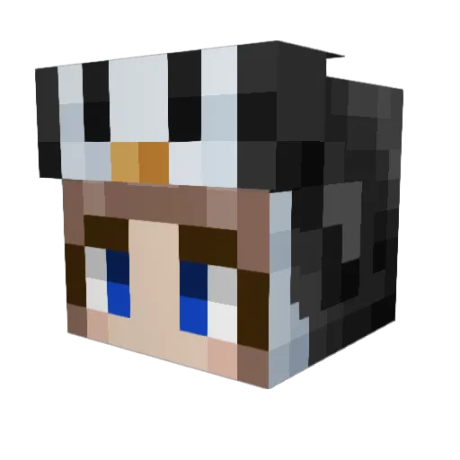 Oceangirl33 Minecraft avatar head, 3D render