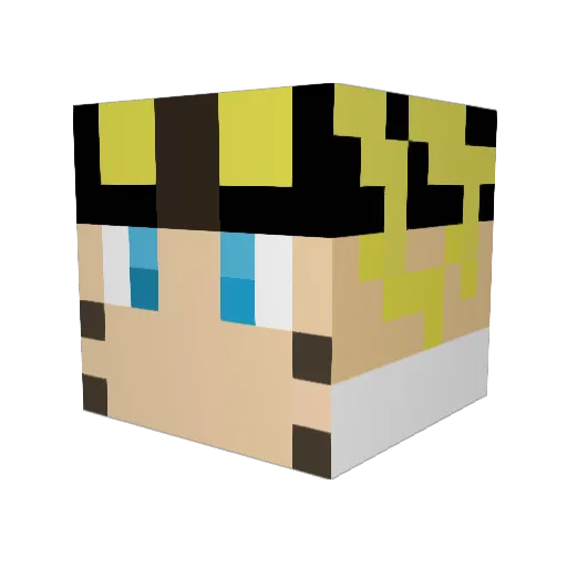 OceanicBloom164 Minecraft avatar head, 3D render