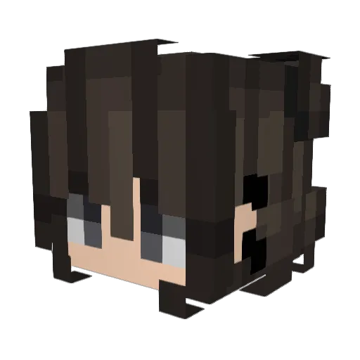 OceanroseLove Minecraft avatar head, 3D render