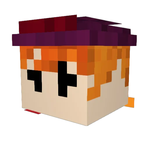 OceansGrayWaves Minecraft avatar head, 3D render