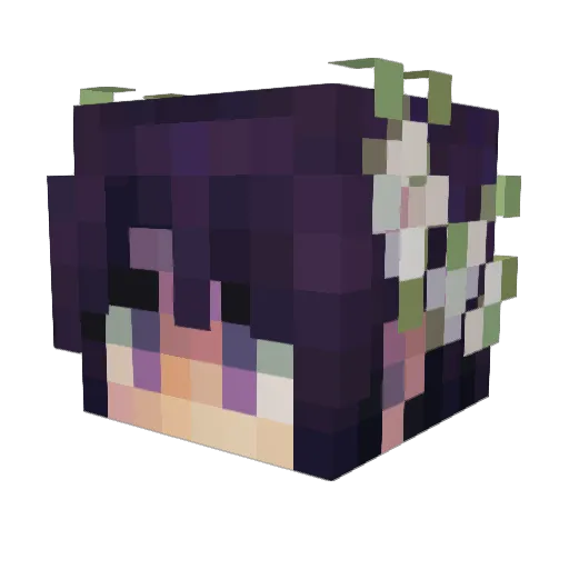 OceansOnTheMoon Minecraft avatar head, 3D render