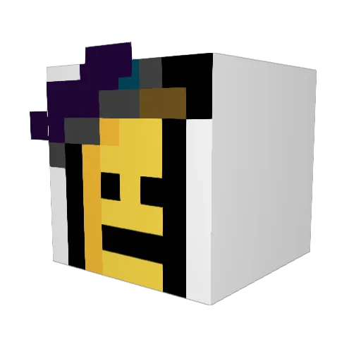 Ocefard Minecraft avatar head, 3D render
