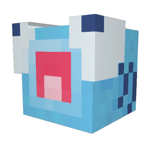 Ocelot63 Minecraft avatar head, 3D render