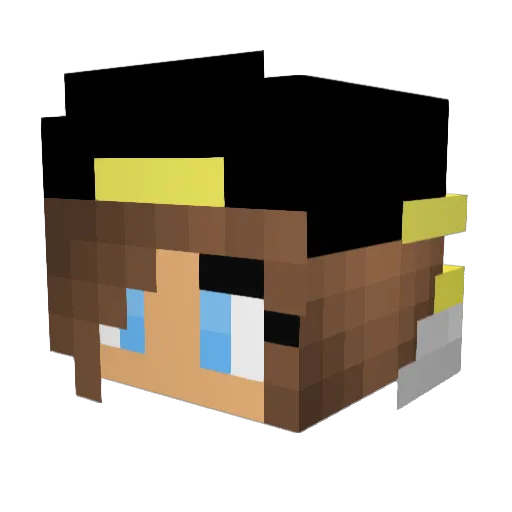 Ocelot715 Minecraft avatar head, 3D render