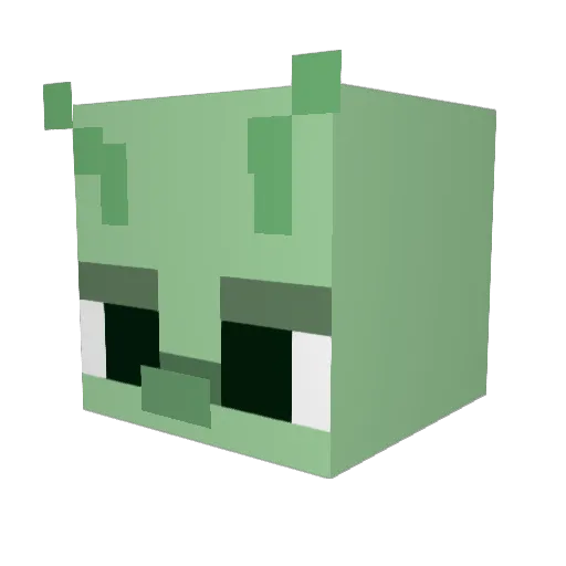 OcelotolLot Minecraft avatar head, 3D render